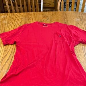 Polo by Ralph Lauren Women's Vivid Red Short Sleeve Tee Vintage L